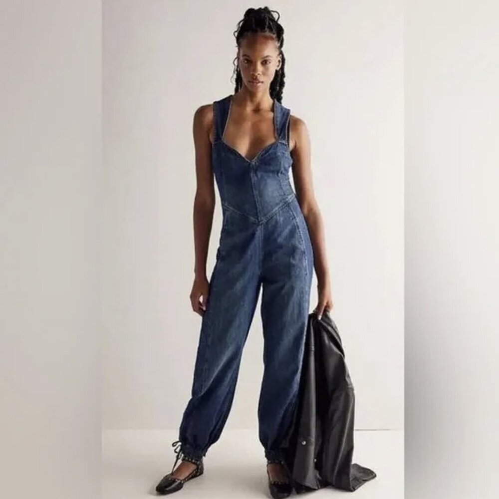 NWT We The Free Match Point Jumpsuit, Size Large
